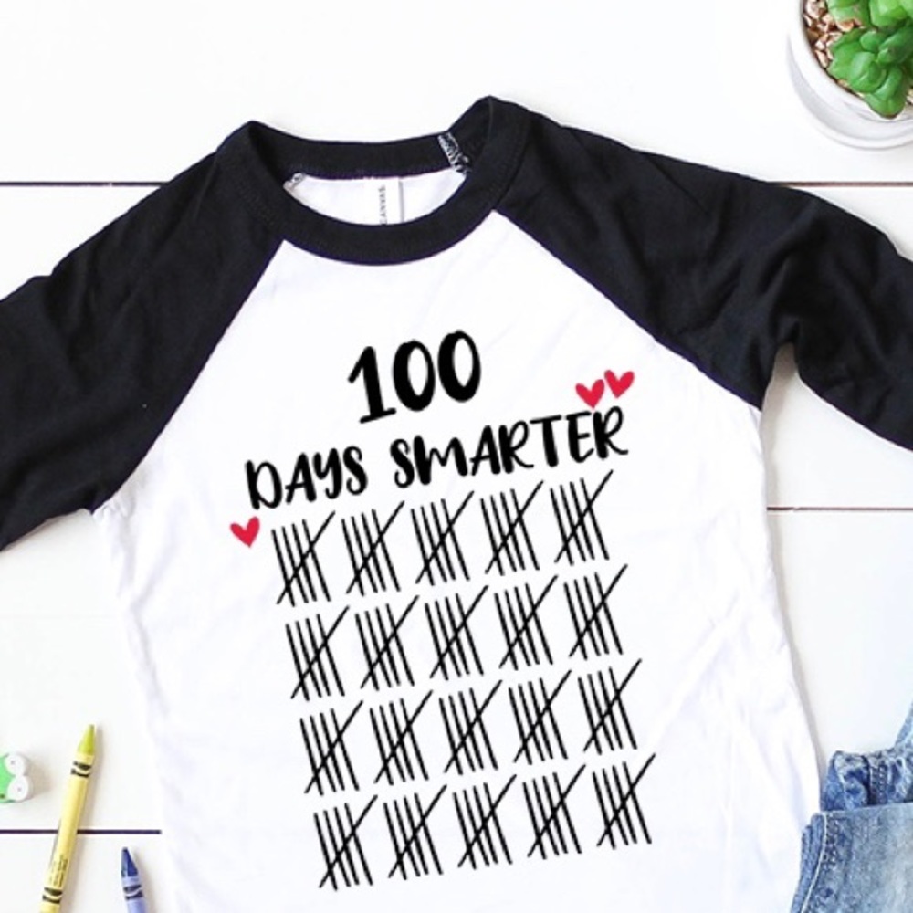 100 days of school baseball T-shirt